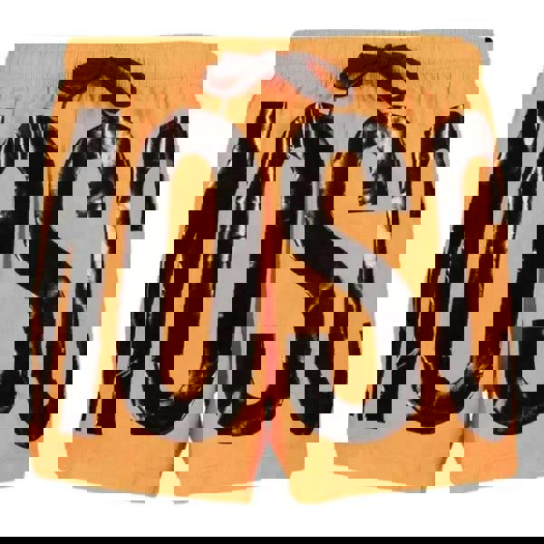 Moschino Mens Logo Polyester Swim Shorts - Light Orange - 