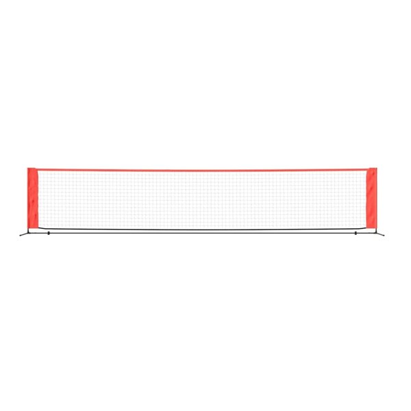 Berkfield Tennis Net Black and Red 500x100x87 cm Polyester