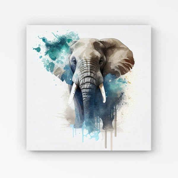 Warren Reed Majestic Elephant Splashart Canvas