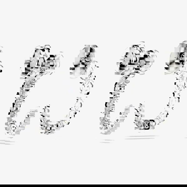 Swarovski Matrix Rhodium Plated Circle Pearl & Crystal Earrings 5692260