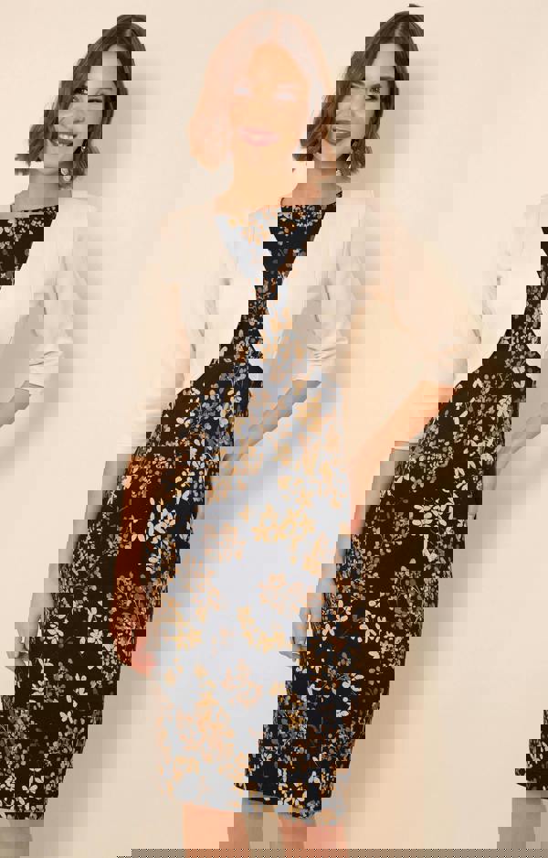 Alie Street London Pippa Shift Dress Petite - Golden Blossom