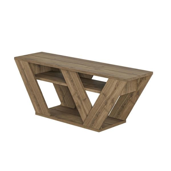 Decortie Pipralla Modern TV Stand Unit with Shelves for Up to 43" TVs 110cm