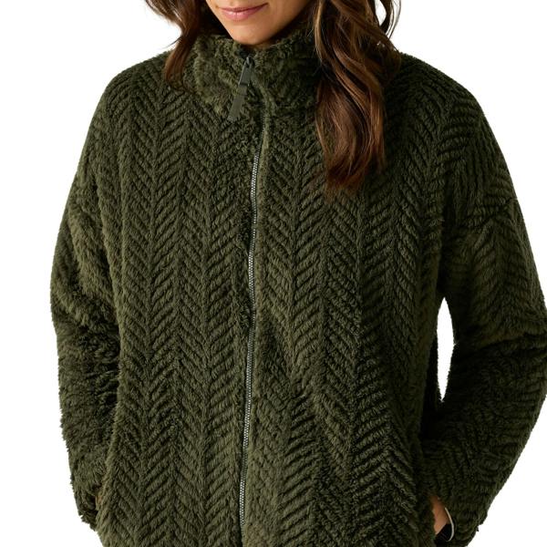 Regatta Womens/Ladies Ayana Full Zip Fleece Jacket - Dark Khaki - 