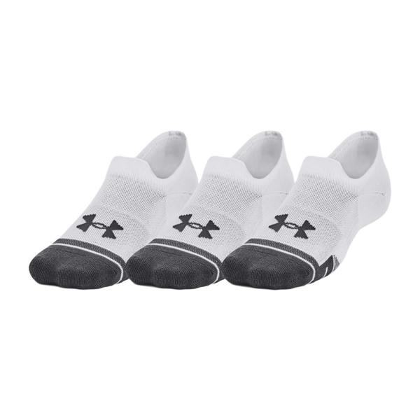 Under Armour Unisex Adult Ultra-Low Training Sports Socks (Pack of 3) - White - 
