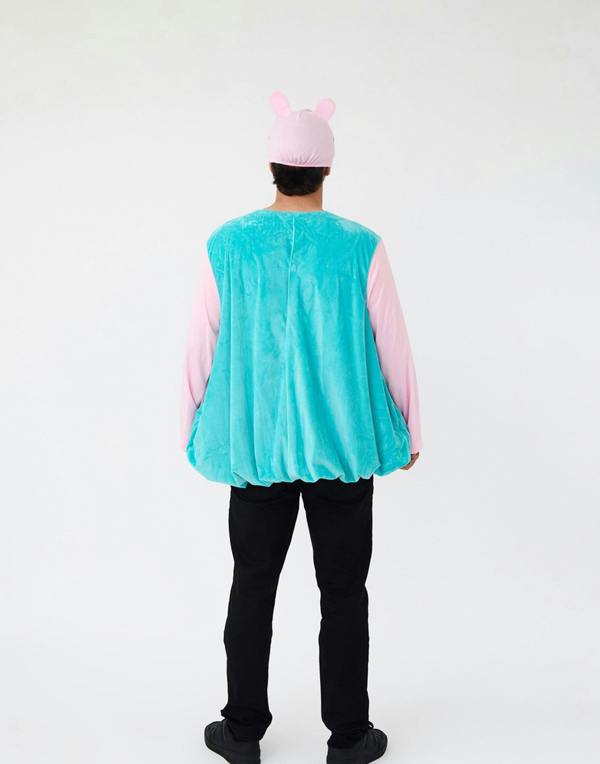 Vanilla Underground Peppa Pig Mens Blue Daddy Pig 2 Piece Costume