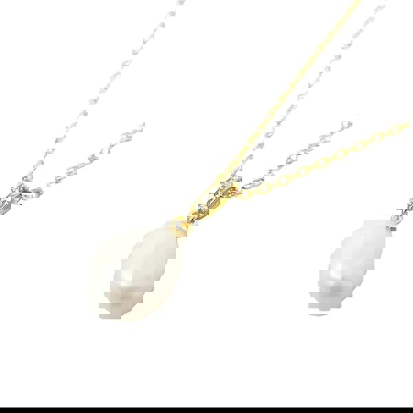 Dainty Peal Pendant Gold Plated Necklace