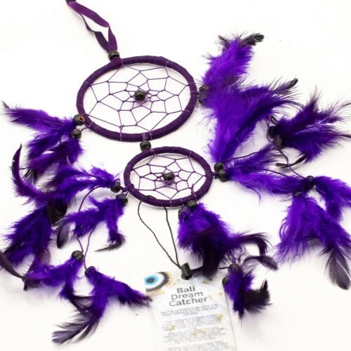Bobobiy Bali Dreamcatchers - Medium Round - TurqPinkPurp