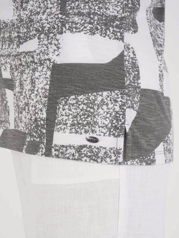 TIGI Abstract Mono Print Top