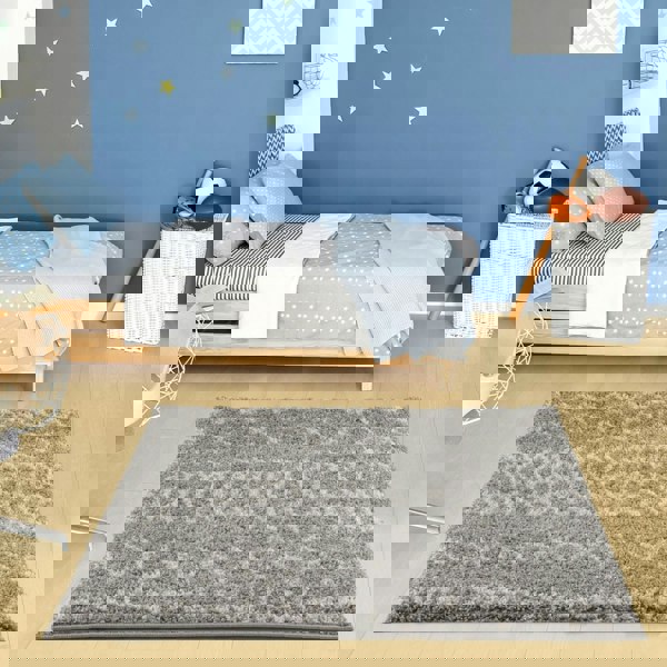 Moroccan-style thick shaggy rug 30 mm pile, non-shedding, pet-friendly