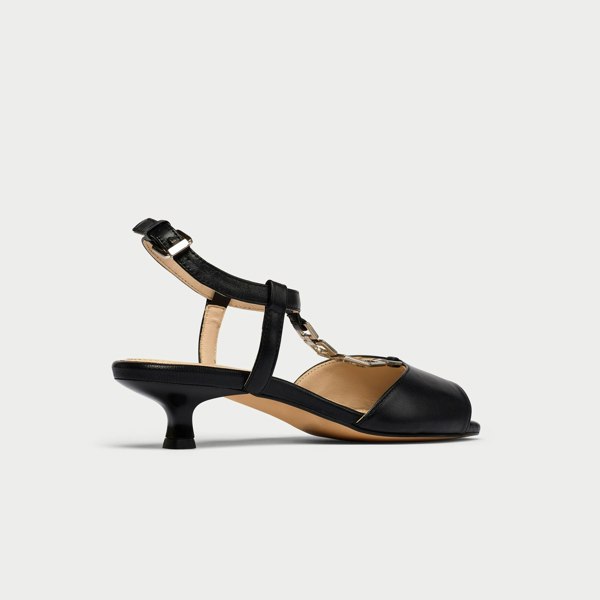 Calla Naomi Shoes - Black Leather