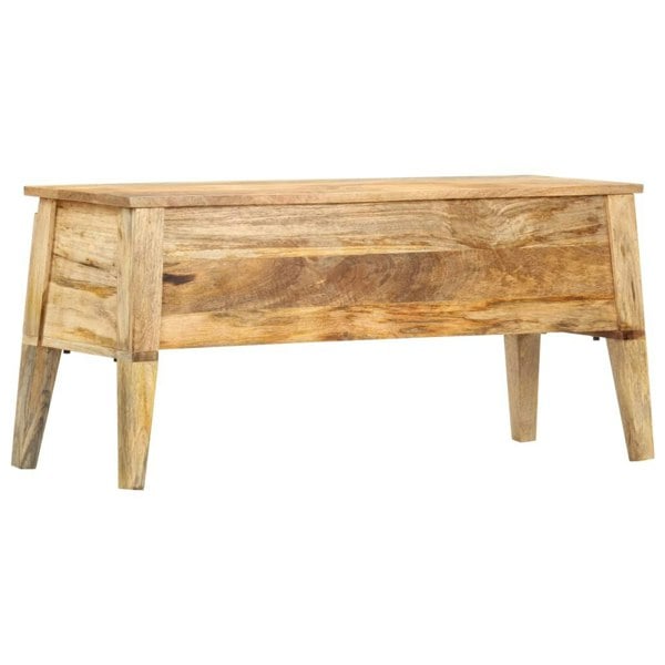 Berkfield Storage Box 99x35x48 cm Solid Mango Wood