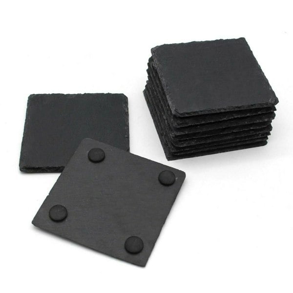 slate coasters square 10cm bulk wholesale