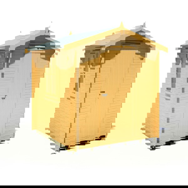 Shire Danbury 7x7 Log Cabin 19mm interlock  Cladding - Best Shed