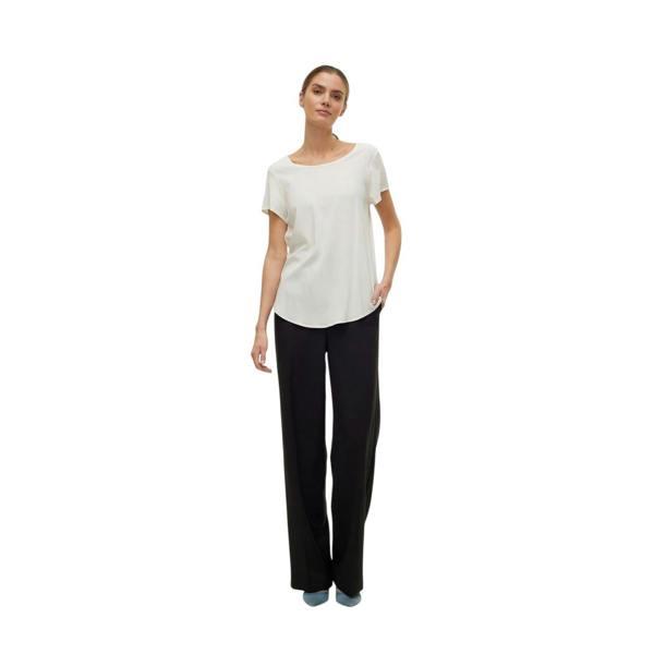 Vero Moda Womens/Ladies Bella Scoop Neck Regular T-Shirt - Snow White - 