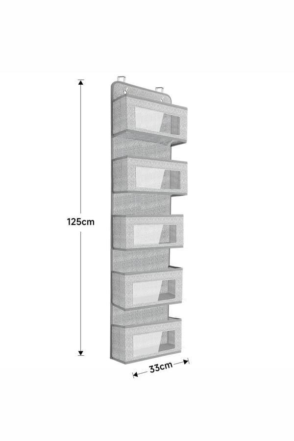 Living and Home 5 Pockets Over the Door Non Woven Fabric Organizer Hanging Storage