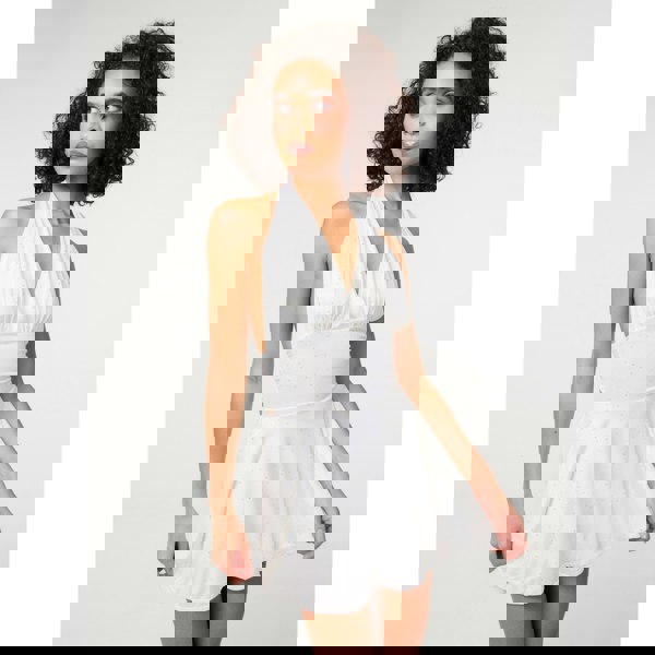 Pink Vanilla Diamante Slinky Halter Dress