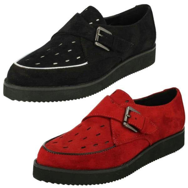 Spot On Ladies Spot On Flat Shoes