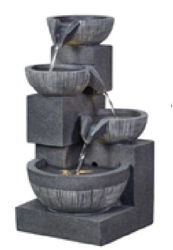 Tranquillity Water Features Eclipse 4 Bowl Contemporary Water Feature