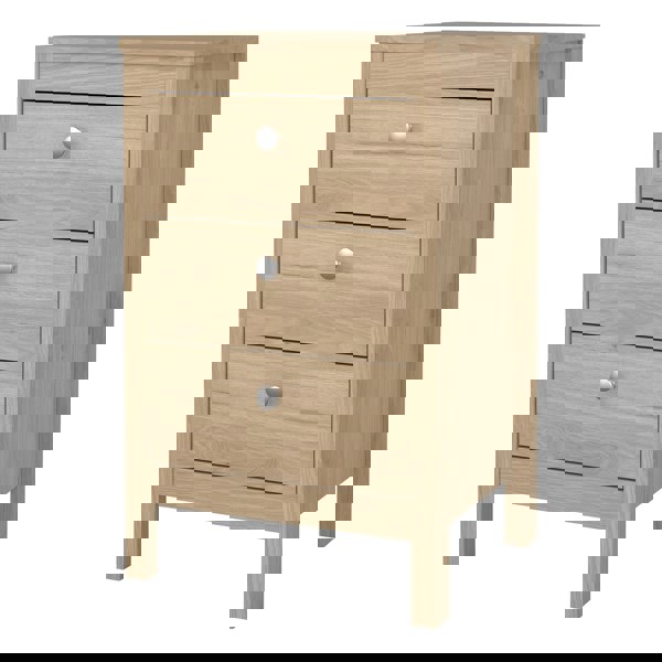 Furniture To Go Madrid Bedside Table 3 Drawers in Jackson Hickory Oak