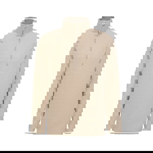 Mountain Warehouse Mens Ted Borg Half Zip Fleece Top - Beige