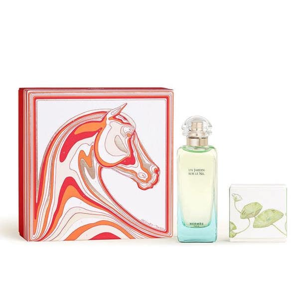 Hermes Un Jardin Sur le Nil Gift Set: Eau de Toilette 100ml + Soap 50g