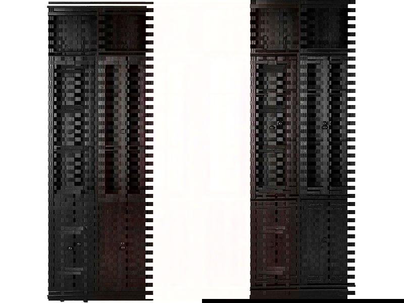 Dorel Home Anita Wall Unit J honey lacquer