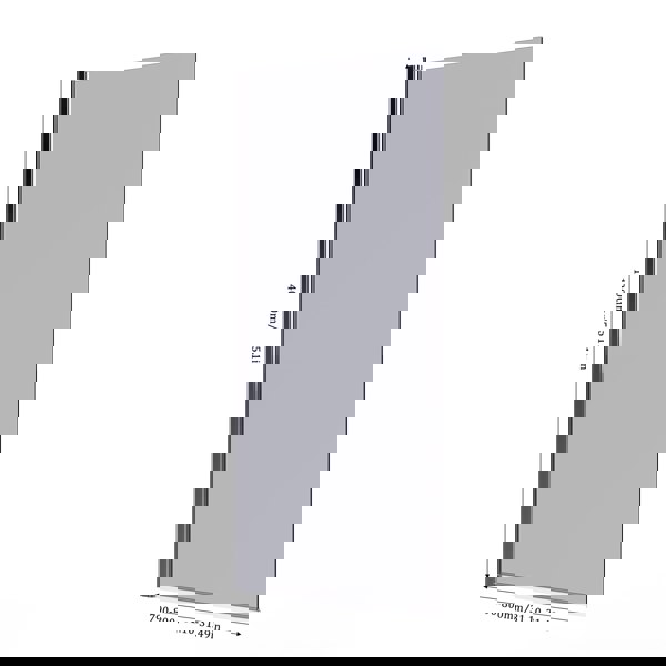 Living and Home 4mm Thickness Tempered Glass Shower Screen