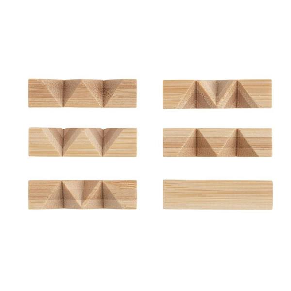 MidOcean Cubenats Bamboo Star Brain Training Game - Wood - 