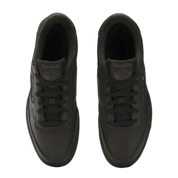Reebok Unisex Adult Club C 85 Lace Up Flat Shoes - Black/Charcoal Black - 