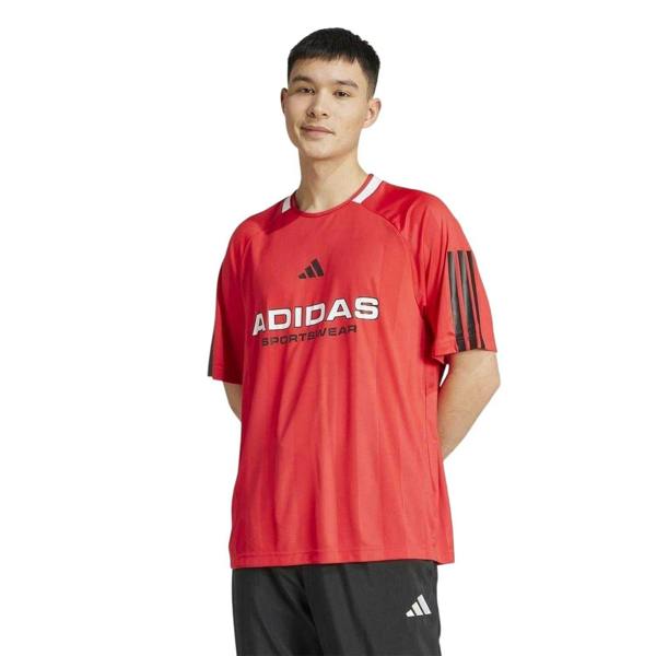 Adidas Unisex Adult House Of Tiro Nations T-Shirt - Ruby Red/Black - 