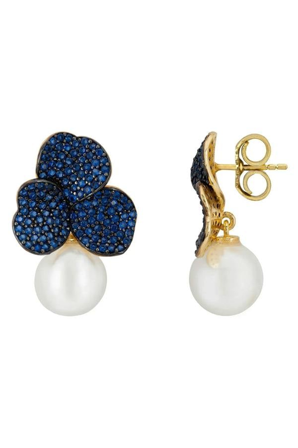 Push backing of the earrings.