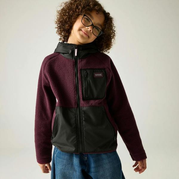 Regatta Childrens/Kids Munro Hybrid Jacket - Fig/Black - 