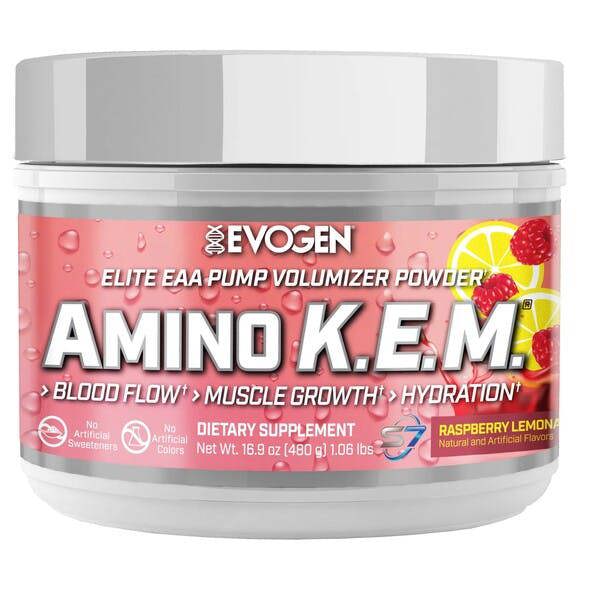 Evogen Amino K.E.M. EAA, Raspberry Lemonade - 480g