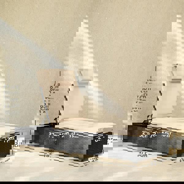 Single Rattan Lounger (Non-Simple)