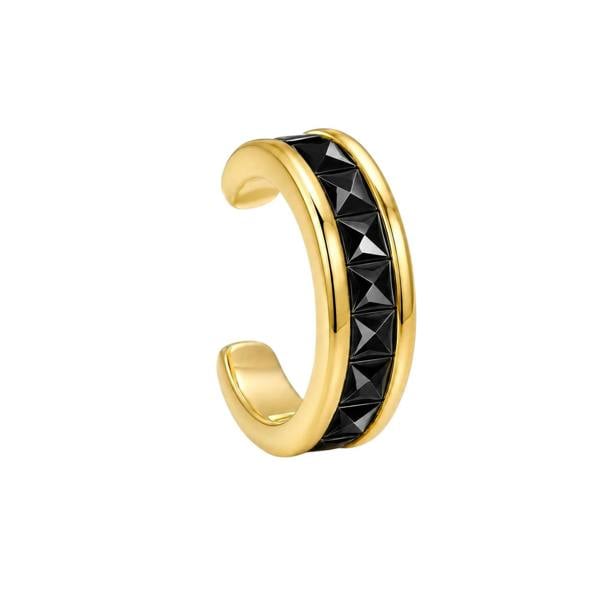 Gold Trip Black Baguette Ear Cuff