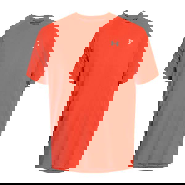 Under Armour Mens Tech Reflective Short-Sleeved T-Shirt - Orange