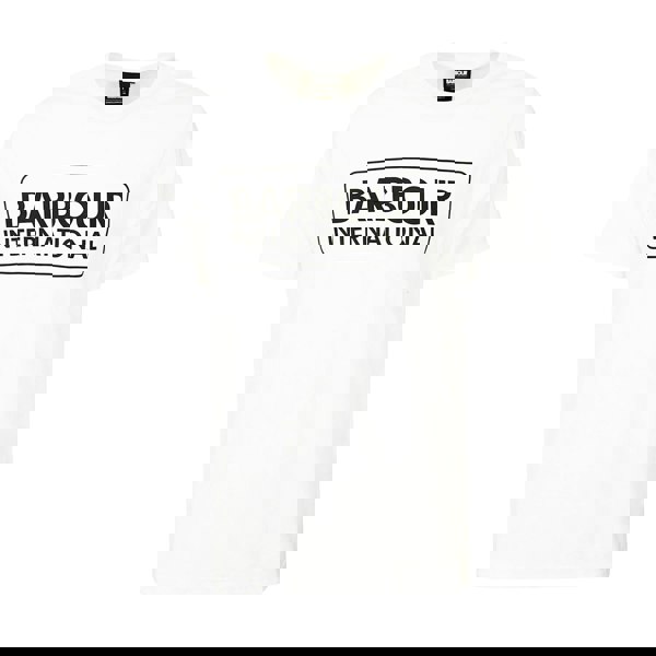 Barbour International Essential Large Logo T-Shirt White