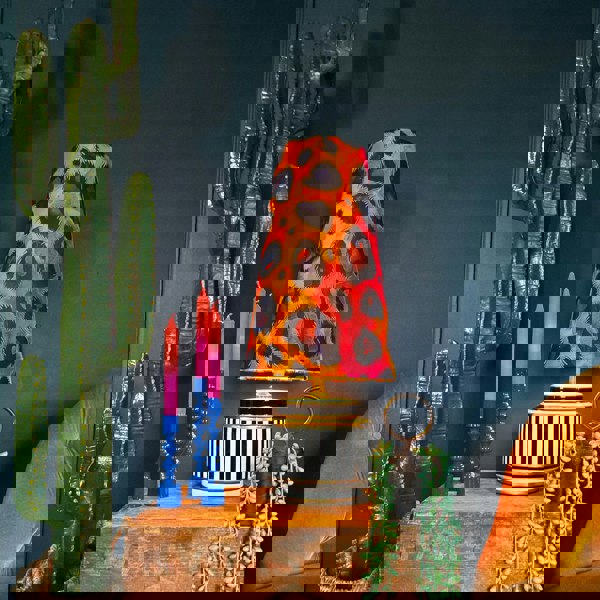 Electric leopard Oversized Cone Shades - Queen from Love Frankie. Handmade Leopard Print lampshades available in 2 sizes. - Light on