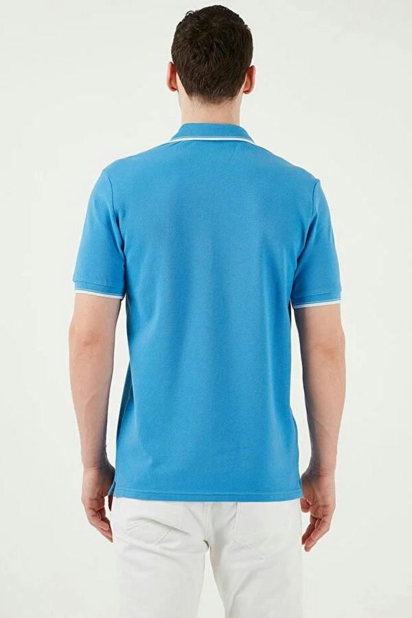 WOVCOR 100% Cotton Button-Down Regular Polo Collar Men's T-Shirt