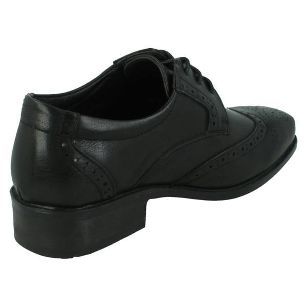 Spot On Boys Spot On Low Heel Lace Up Brogue School Shoes N1156
