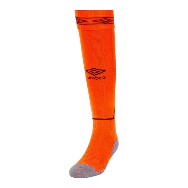 Umbro Childrens/Kids Diamond Football Socks - Shocking Orange/Black