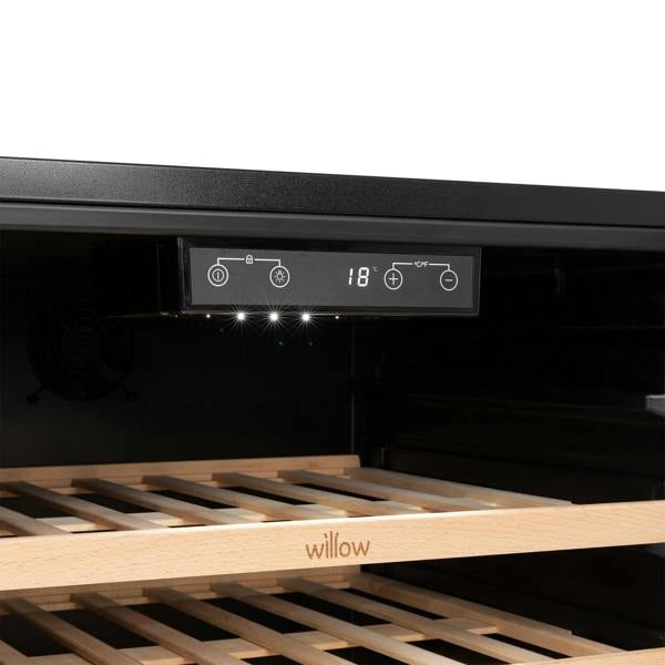 Willow 142L Under Counter Wine Cooler W60WCB - Black