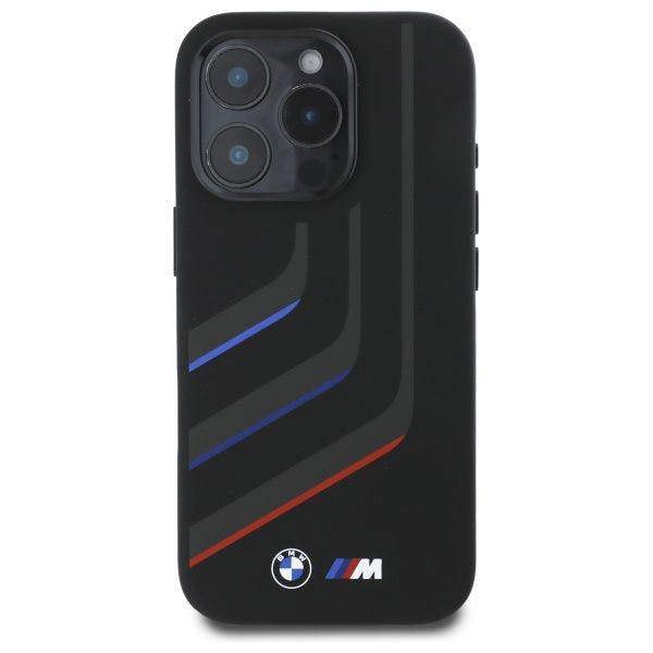 BMW Silicone Turning Lines Case with MagSafe for iPhone 16 Pro Max 6.9" Black - BMHMP16X23SLIK