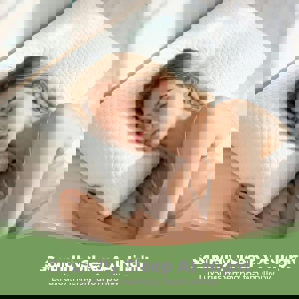 Lavio Contour Pillow Memory Foam for Neck Support Pressure Relief Hypoallergenic