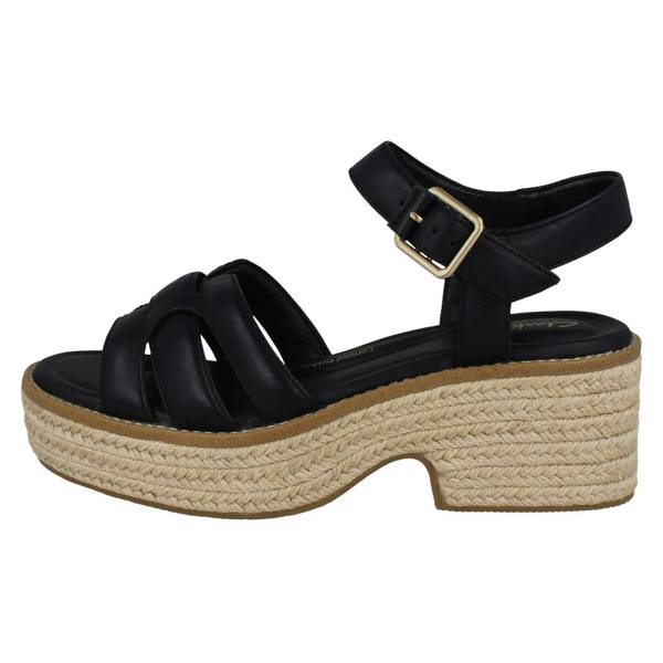 Clarks Ladies Clarks Platform Wedge Sandals Coledale Strap