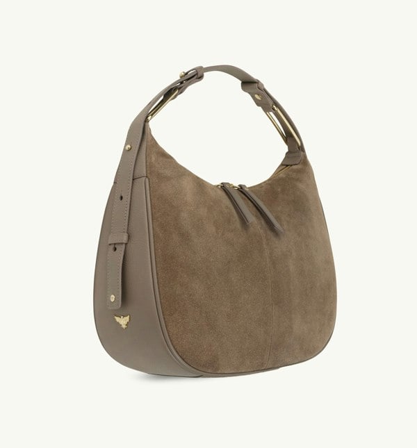 Apatchy London The Charlie Mushroom Suede Bag