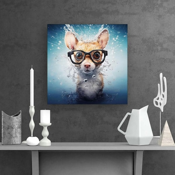 Warren Reed Splashart Doormouse Canvas