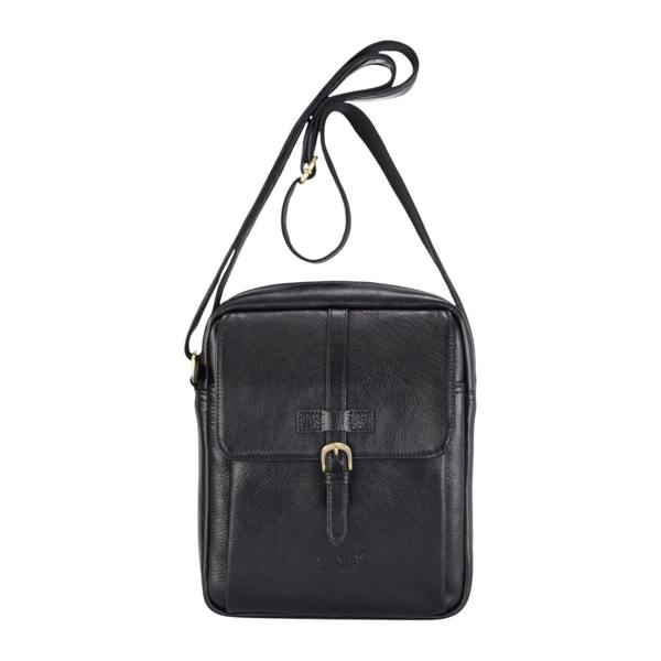 Infinity Leather Genuine Leather Vintage Crossbody Messenger Travel Bag - Ashby