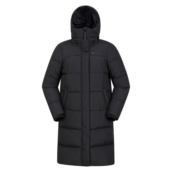 Mountain Warehouse Womens/Ladies Andes Extreme Long Down Jacket - Black