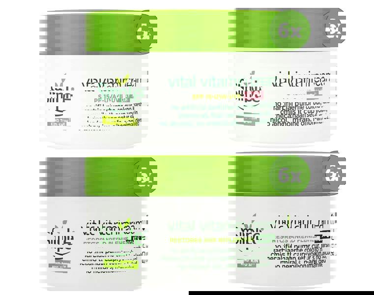 Simple Kind to Skin Face Cream Bundle - Day SPF15 & Night Cream 50ml